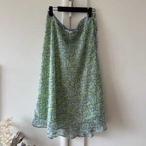 Vintage Jaclyn Smith Chiffon floral midi skirt